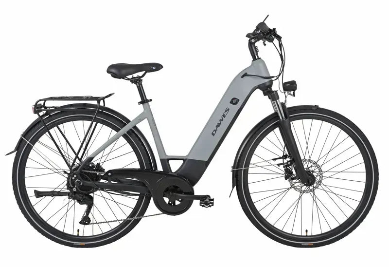 Dawes Spire 2.0 Cues Low Step Electric Hybrid Bike in Light Grey/Black 2025