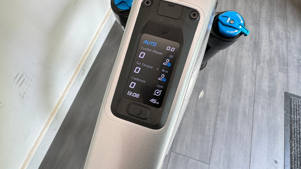 Amflow PL Carbon 800Wh Medium Full Suspension Mountain Bike in Satin Silver