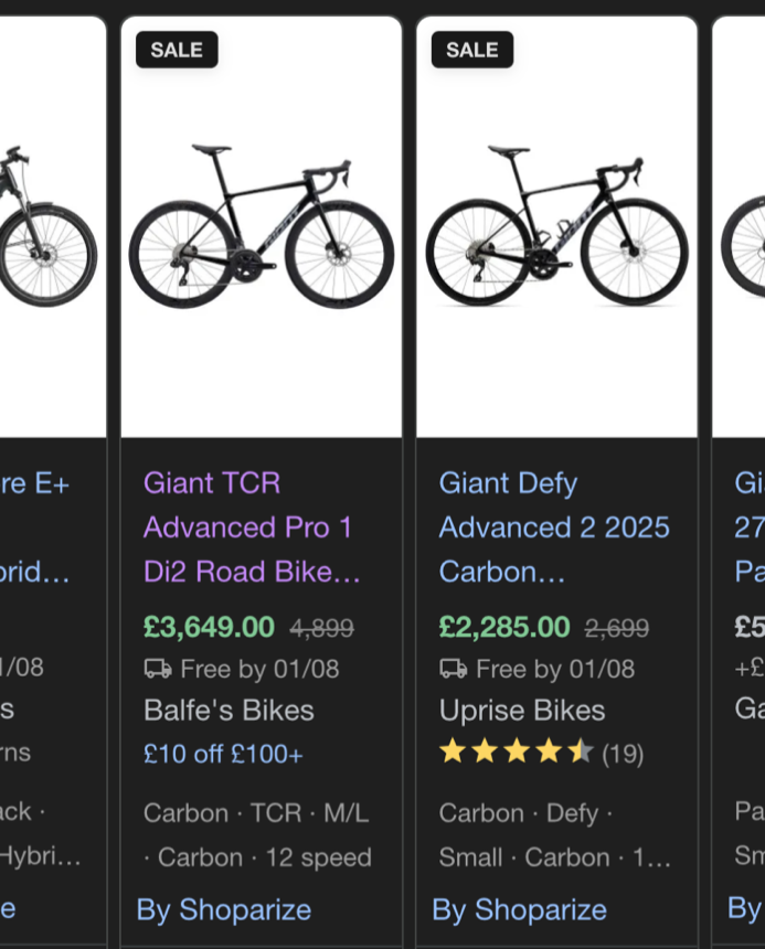 Giant TCR Advanced - Pro 1 Di2 2025