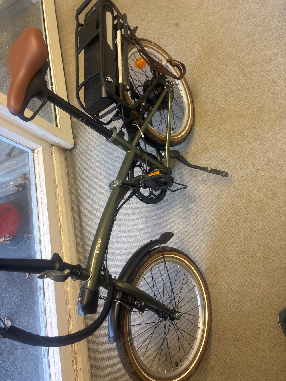 B'TWIN Electric Folding Bike E-Fold 500 2023