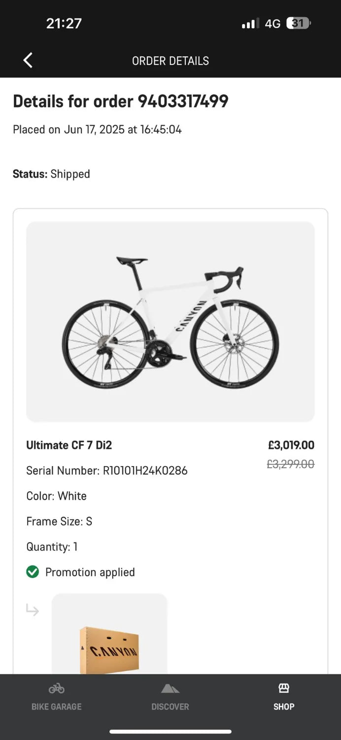 Canyon Ultimate CF SL 7 Di2  2025