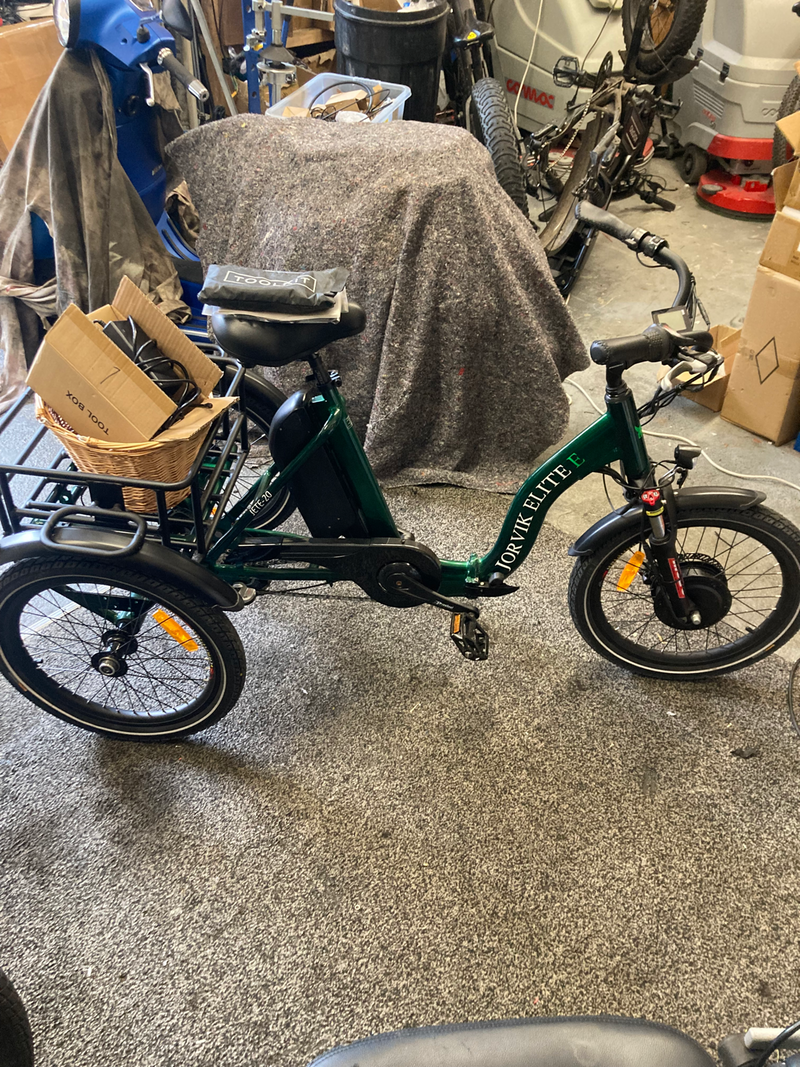 Jorvik JMT13 Folding Trike () 250W, Dual Samsung Batteries 2024