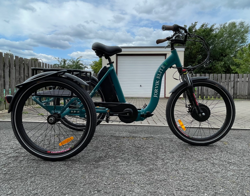Jorvik Jorvik JET-E Elite Low Step Through Electric Folding Tricycle Green 2022
