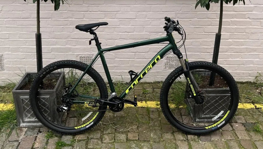 Mens Bike Carrera Green Mountain Bike Mountain Bike Carrera Hybrid