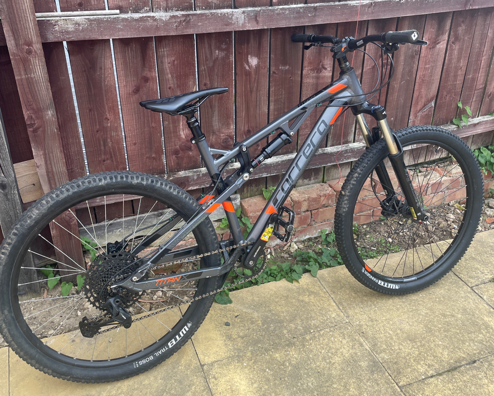 Carrera Titan X Mens Full Suspension Mountain Bike 2023