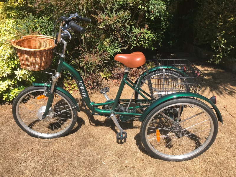 Jorvik Jorvik Dutch Style 24” Folding Aluminium Electric Adult Tricycle (250W) 2019