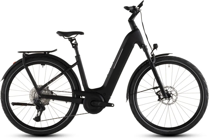 Cube Kathmandu Hybrid SLX 800wh Easy Entry 2026 Electric Hybrid Bike - Silverdust/Chrome