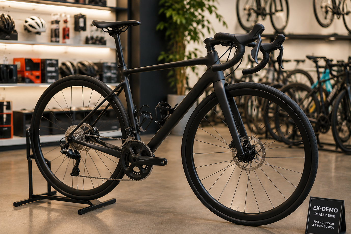 Used high-tech ex-demo bike in store for sale UK