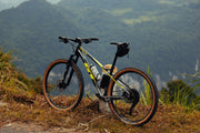 High-quality mountain bike photographed on a hilltop, perfect example of a well-presented bike listing for selling your bike online with MyNextBike.co.uk. 