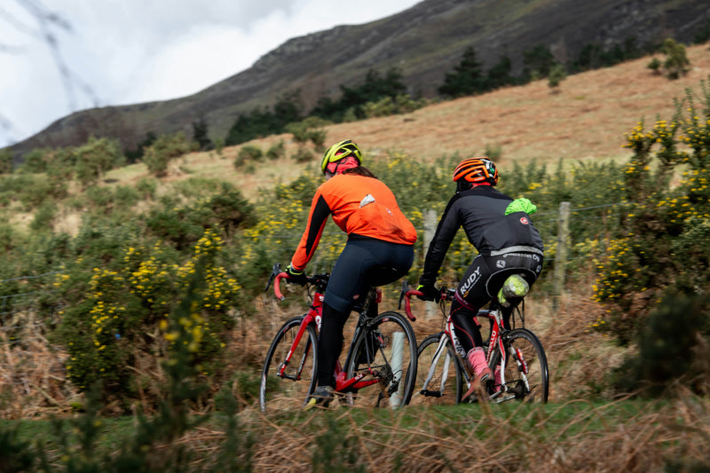 UK cyclists riding high-quality road bikes outdoors, ideal visual for selling used road bikes on MyNextBike.co.uk. 