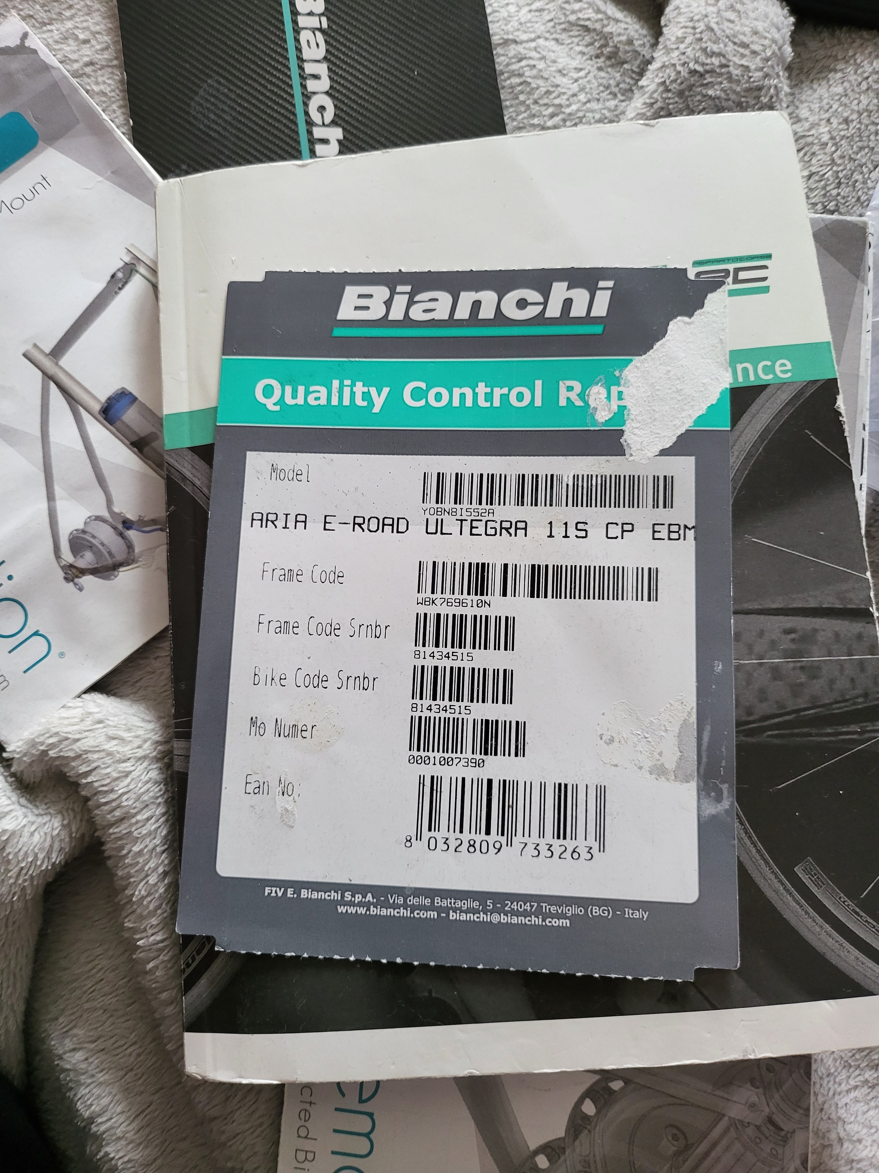 Bianchi Aria e road 2018