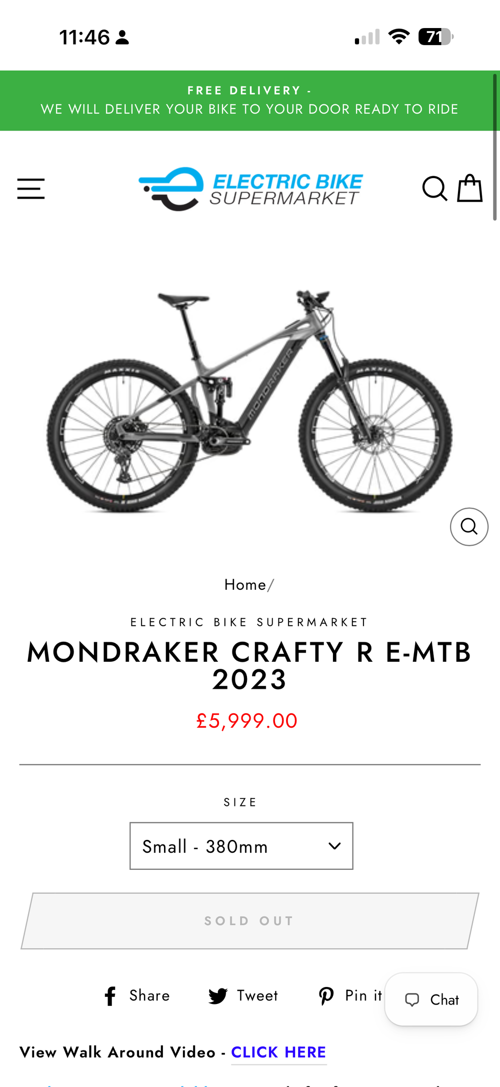Wirral Wheelz Mondraker Crafty R 2023
