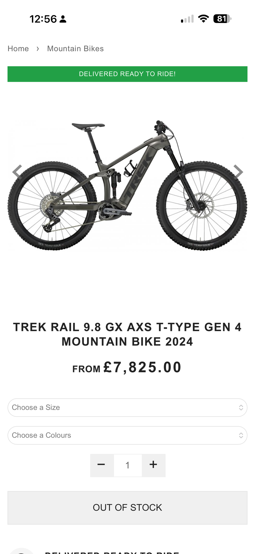 Wirral Wheelz Trek Rail 9.8 AXS 750wh Smart system