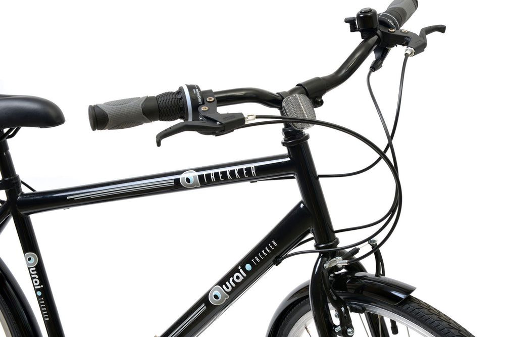 Aurai Trekker Unisex Heritage Bike Wheel 18 Speed Black