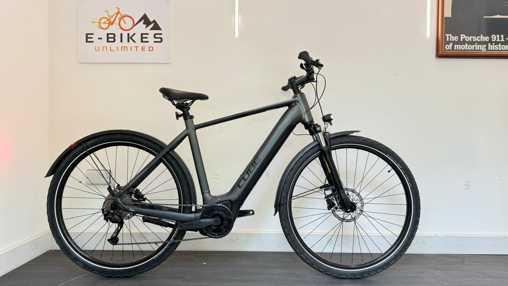 Cube Nuride Hybrid Performance 625 LARGE AllRoad Electric Bike In Graphite
