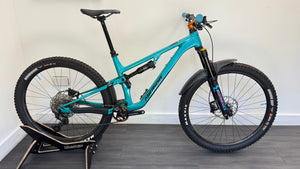 Merida One-Forty 700 29er - Teal Burgtec stem and bar Peatys