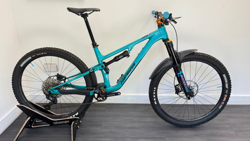Merida One-Forty 700 29er - Teal Burgtec stem and bar Peatys