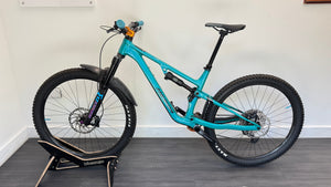 Merida One-Forty 700 29er - Teal Burgtec stem and bar Peatys