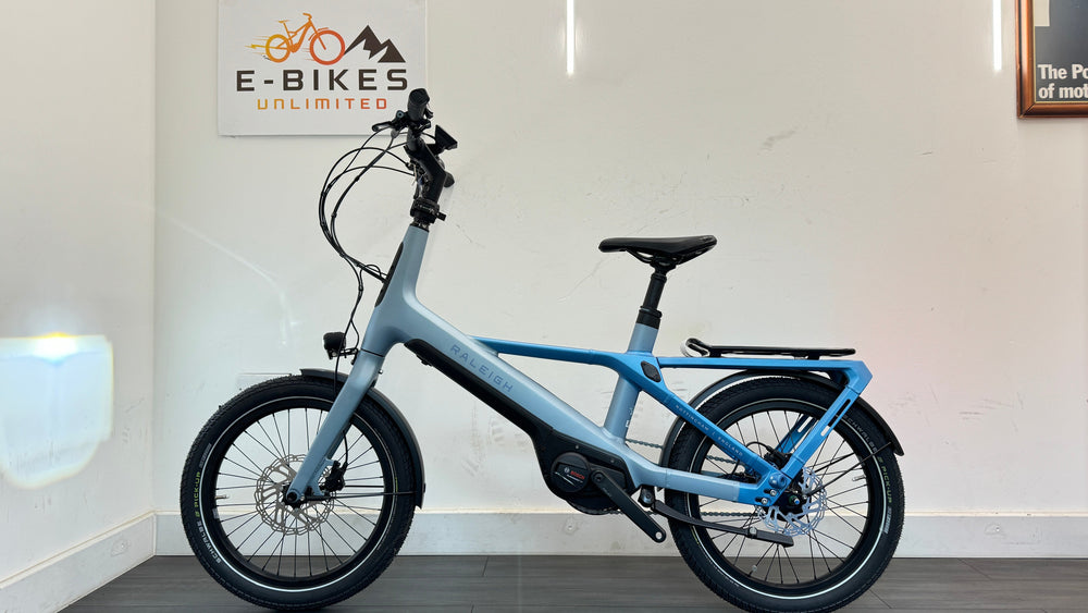 Raleigh Modum Compact Bike 20in Wheel Blue 500Wh Shimano Nexus Bosch Perform Brand New