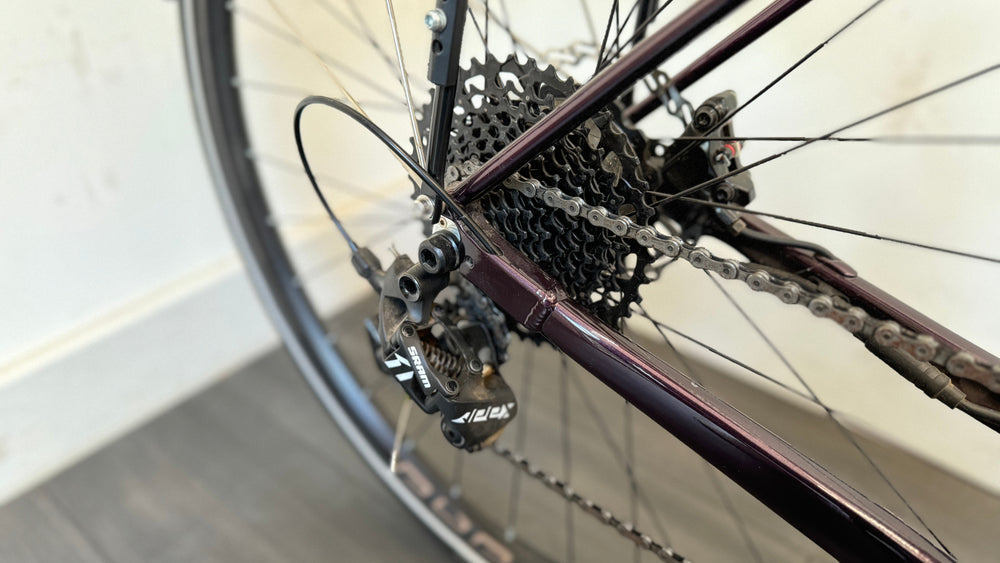 Ribble Hybrid AL e Step Through SMALL lightweight Bike 204 miles with pannier