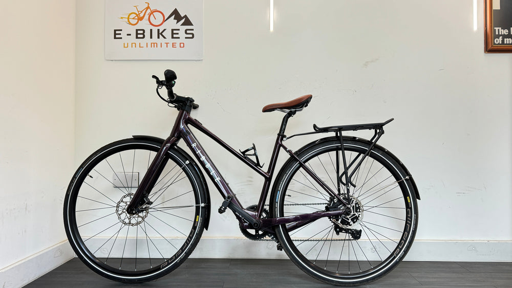 Ribble Hybrid AL e Step Through SMALL lightweight Bike 204 miles with pannier