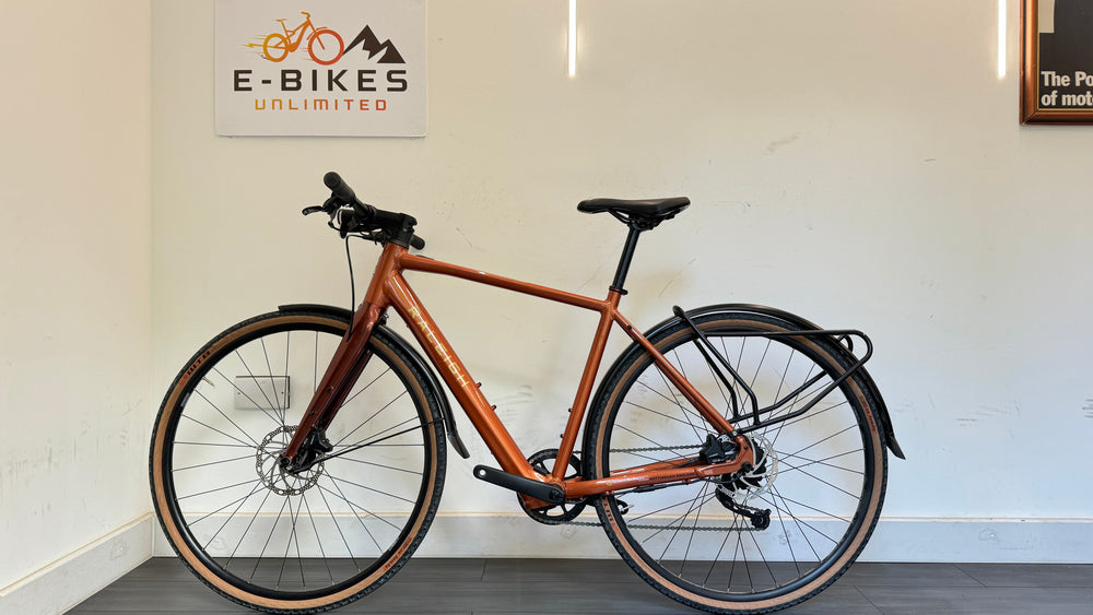 Raleigh Trace Copper Red Medium 50cm Hybrid bike RRP £1650 Only 30 miles