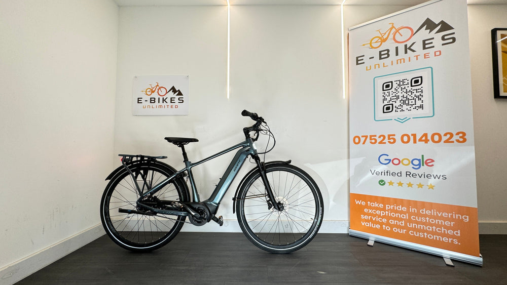 Giant DailyTour E+ 2 SMALL Dash D GTS Electric Bike Touring Steel Blue