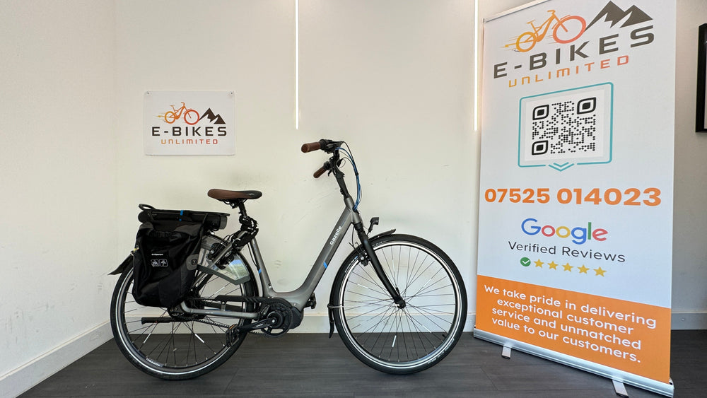 Gazelle Orange c330 Titanium Grey 53cm step through city ebike