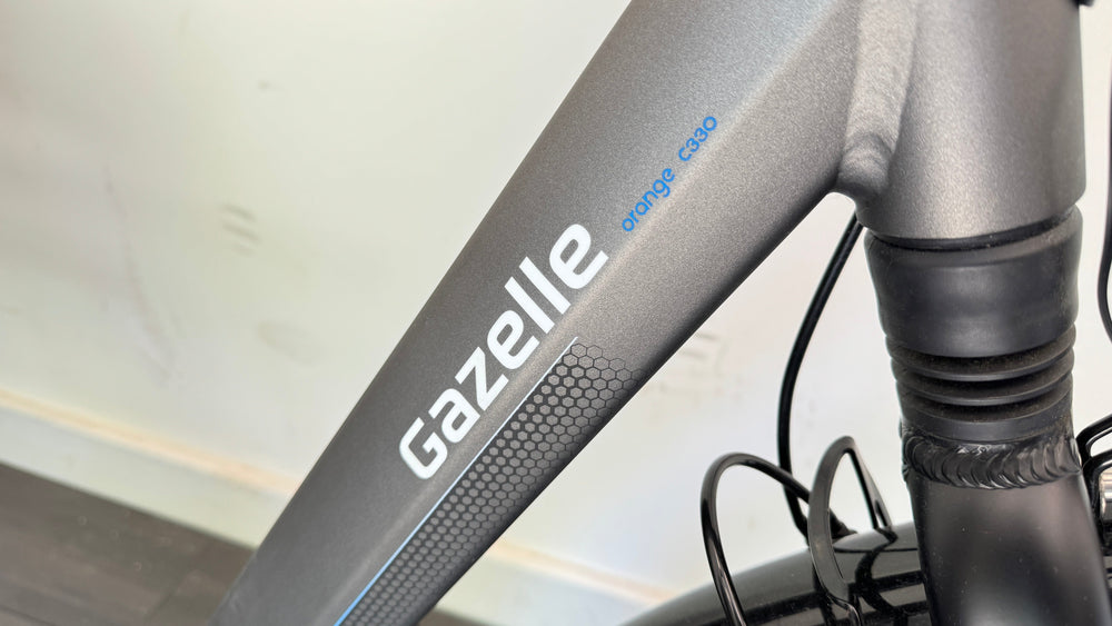 Gazelle Orange c330 Titanium Grey 53cm step through city ebike