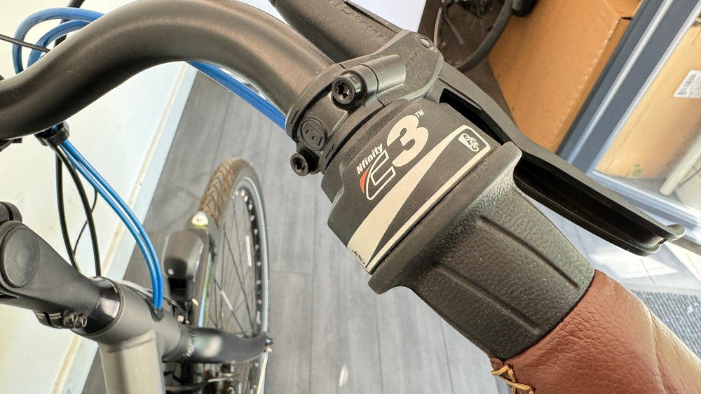 Gazelle Orange c330 Titanium Grey 53cm step through city ebike