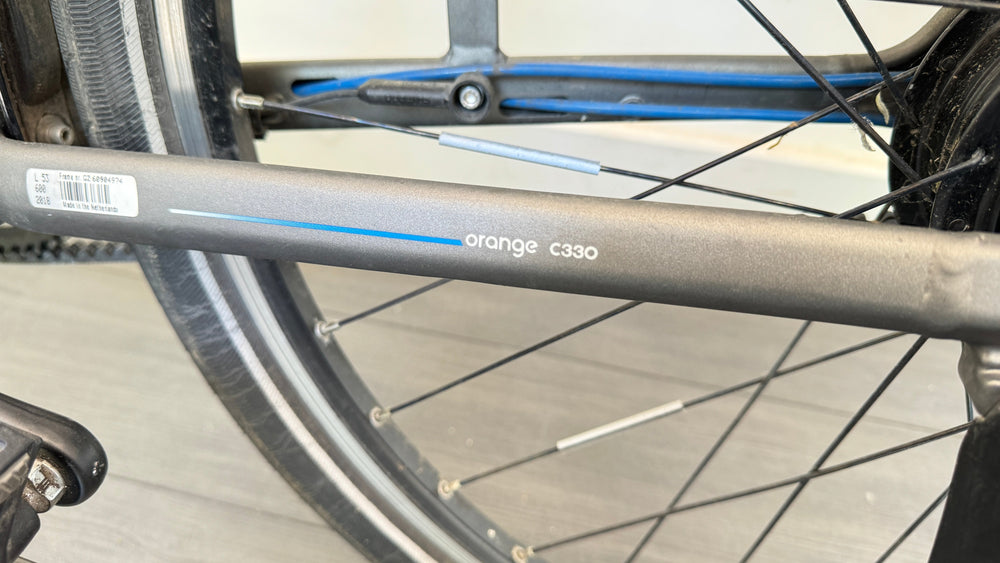Gazelle Orange c330 Titanium Grey 53cm step through city ebike
