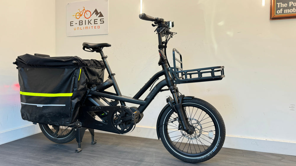 Tern GSD S10 Long Range Electric Cargo Bike Panniers Racks Clubhouse Storm cover