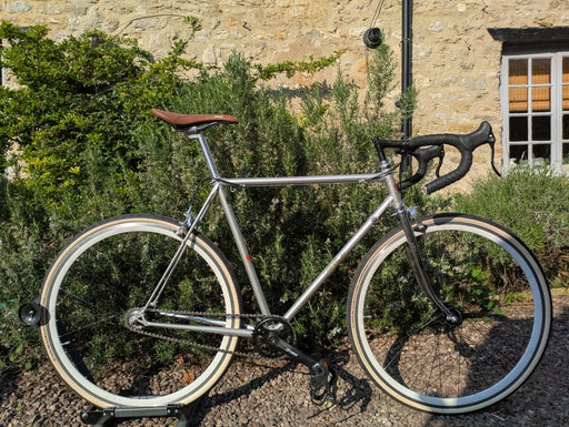 Freddy Grubb Reynolds 531 single speed road bike