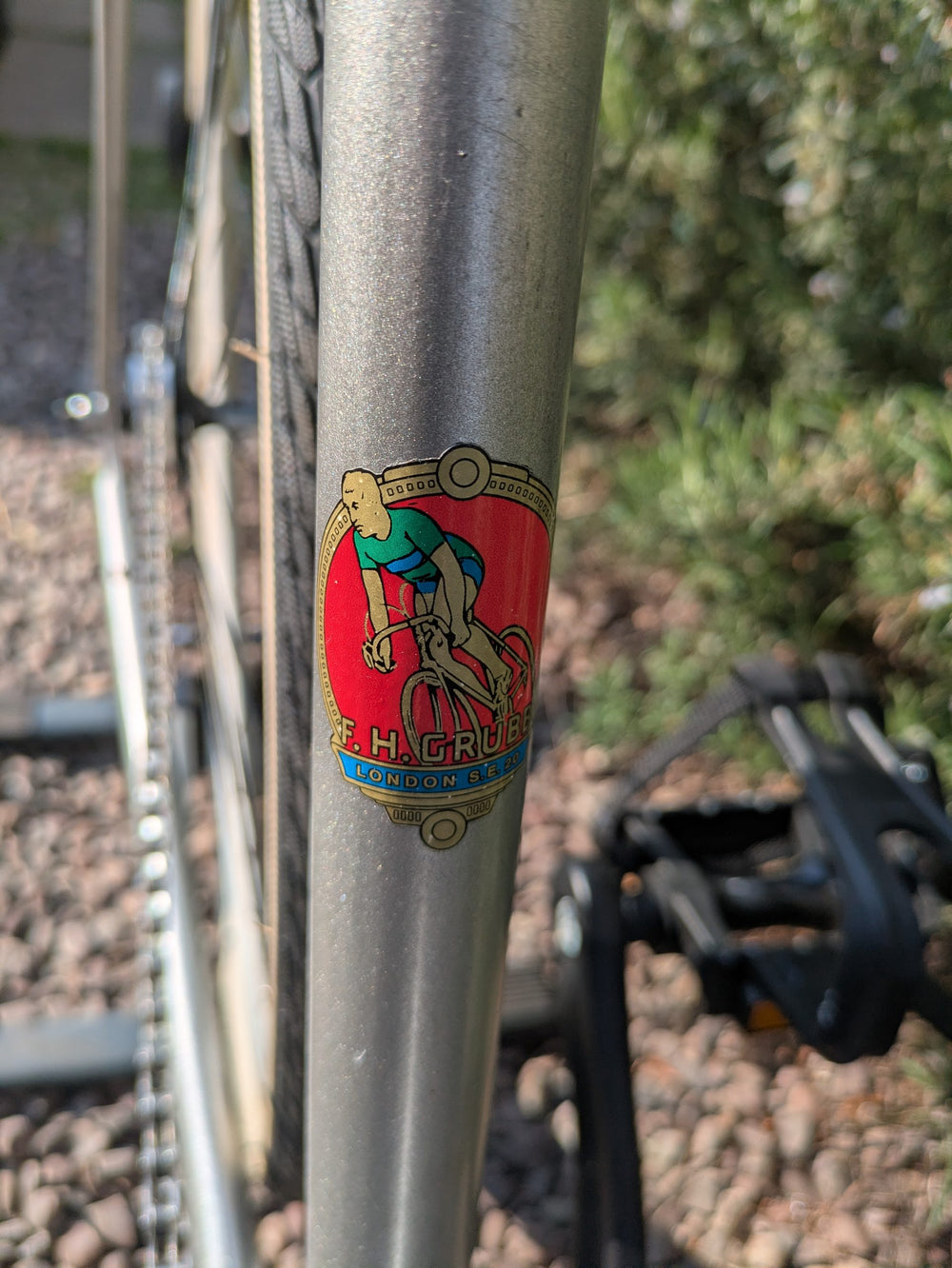 Freddy Grubb Reynolds 531 single speed road bike