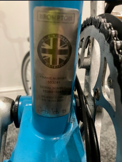 Brompton Aqua Blue 2 Speed 2020