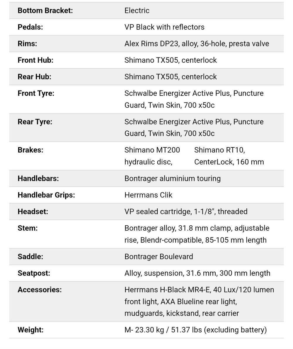 Trek Verve+ 2 Stagger 300Wh Electric Hybrid Bike 2024