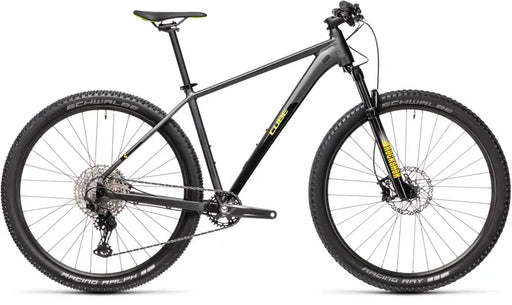 Cube Reaction Pro Mountain Bike - Grey/Yellow 2024
