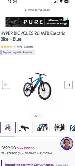 Hyper 26 MTB Electric Bike