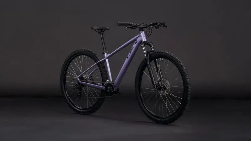 Cube Aim One Mountain Bike in Light Purple/Chrome 2026