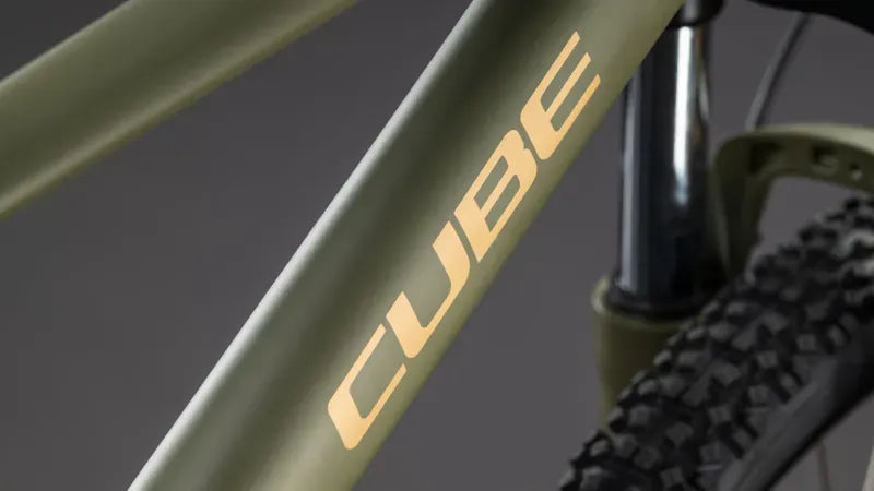 Cube Aim SLX Mountain Bike in Dusty Olive/Gold 2026
