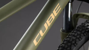 Cube Aim SLX Mountain Bike in Dusty Olive/Gold 2026