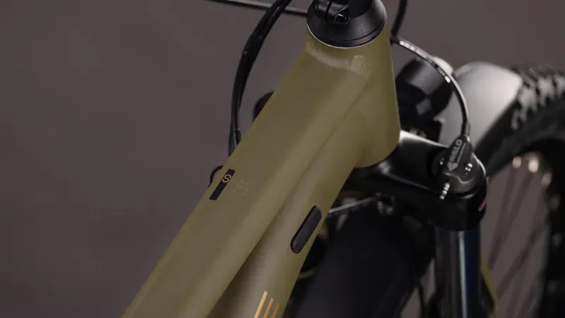 Cube Aim SLX FE Mountain Bike in Dusty Olive/Gold 2026