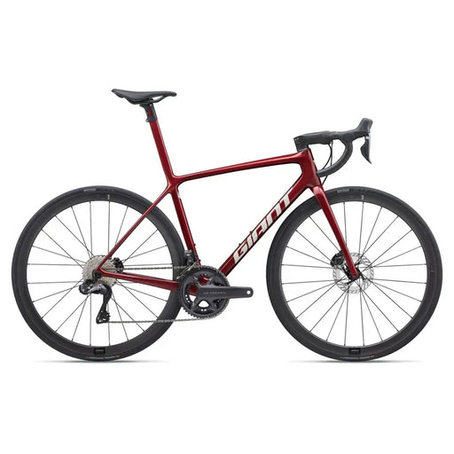 Giant TCR Advanced SL Disc 1 Performance Road Bikes in Sangria 2024