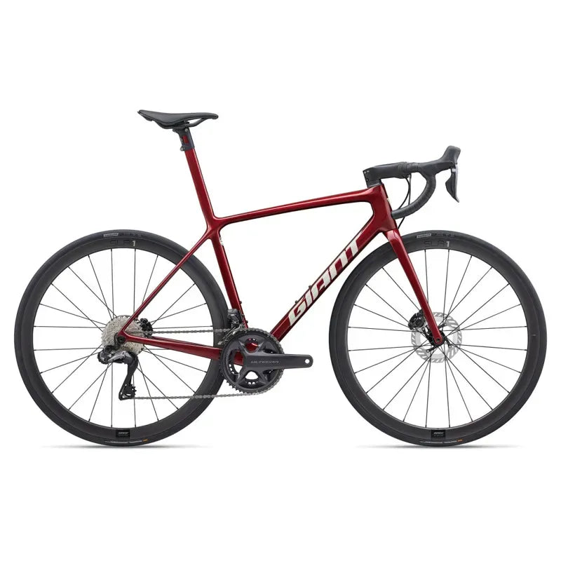 Giant TCR Advanced SL Disc 1 Performance Road Bikes in Sangria 2024