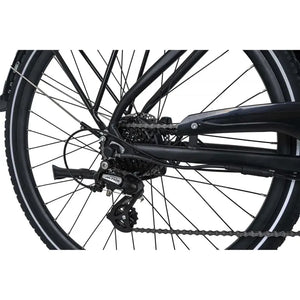 Dawes Spire 1.0 Low Step Electric Hybrid Bike in Black 2025