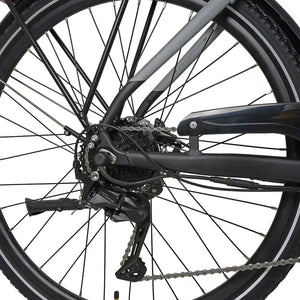 Dawes Spire 2.0 Cues Low Step Electric Hybrid Bike in Light Grey/Black 2025