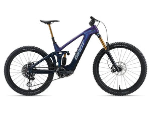 Giant Reign Advanced E+ 0 Electric Mountain Bike in Purple Haze/Metallic Navy 2026