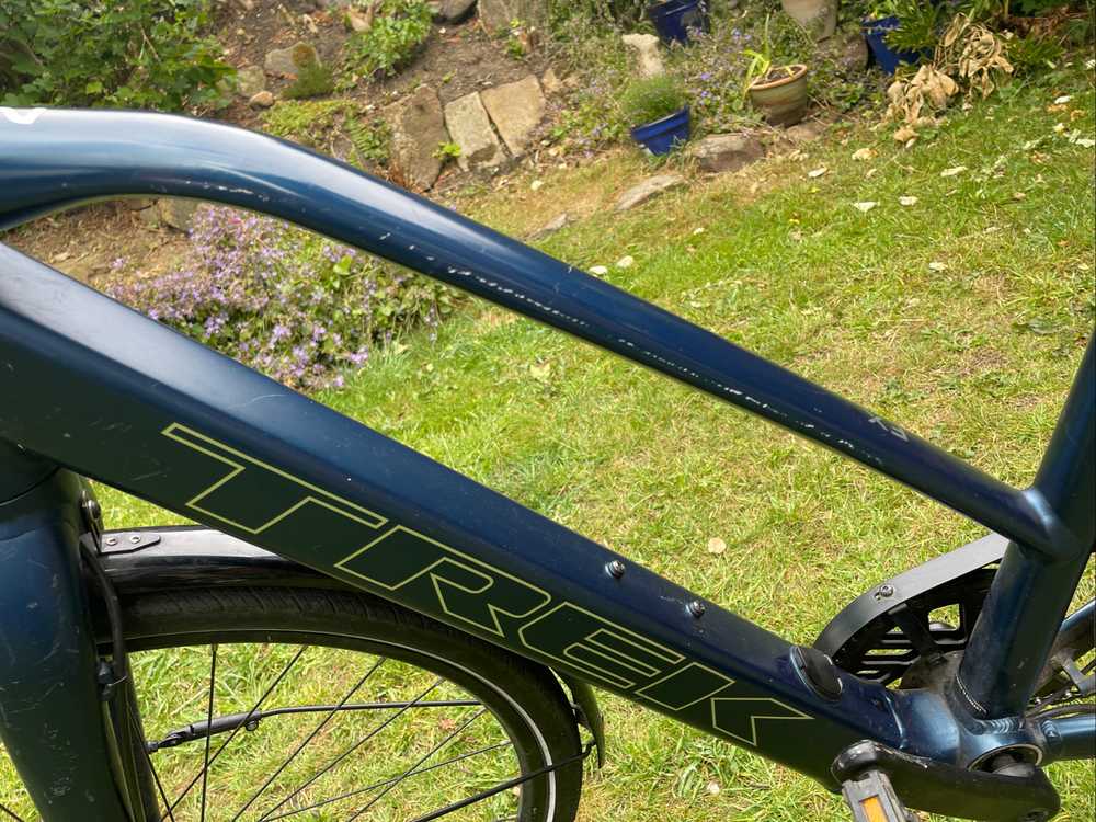 Trek FX +2 Stagger Hybrid E-bike 2023 blue sage