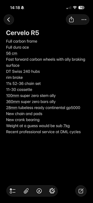 Cervelo R5 Dura Ace 9100 2018