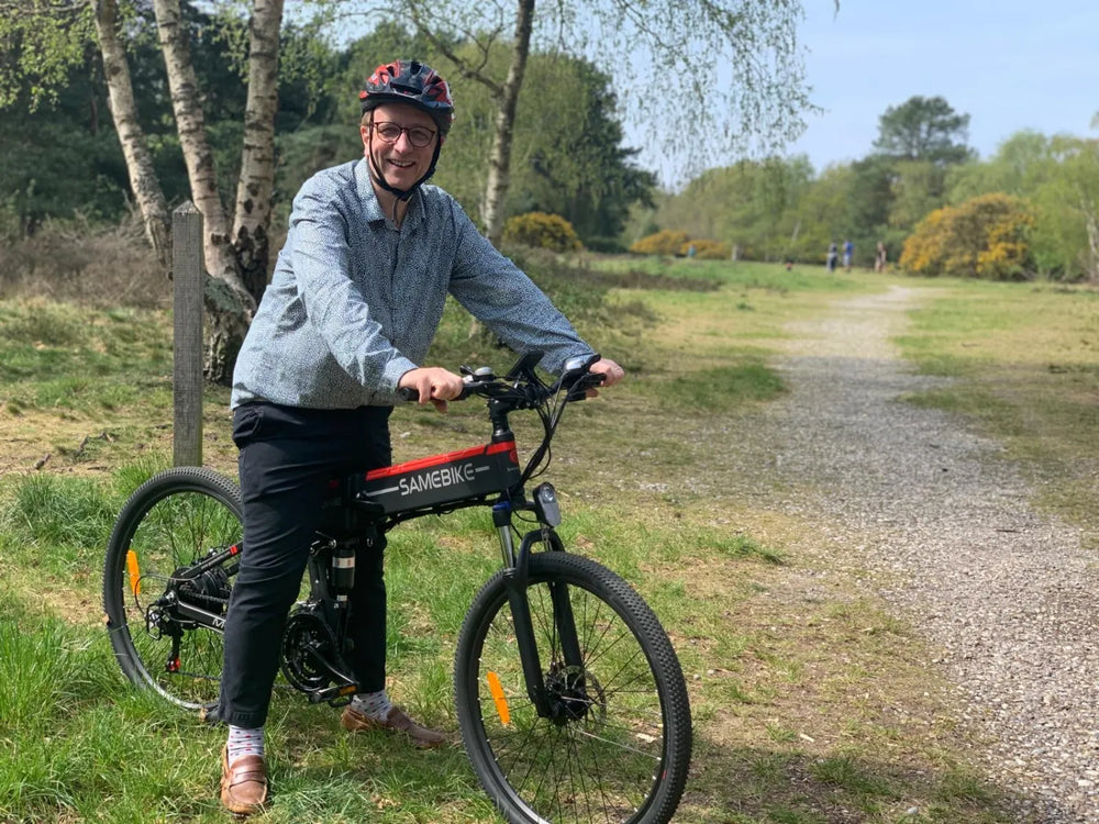 SamEbike SAMEBIKE EBike LO26 USED Off-road Mountain Electric Bike 48V 350Watt 26 in Folding E-bike 2020